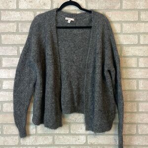 Ms. Maggie 100% Wool open front cardigan sweater size L
